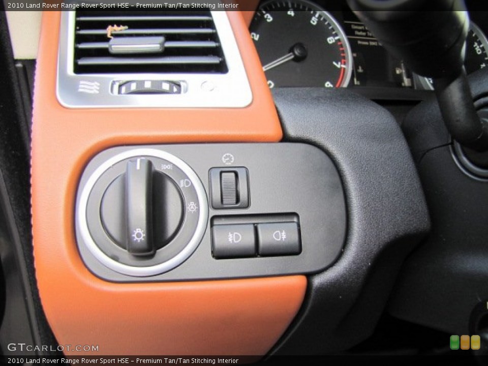 Premium Tan/Tan Stitching Interior Controls for the 2010 Land Rover Range Rover Sport HSE #75824182