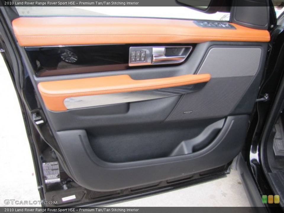 Premium Tan/Tan Stitching Interior Door Panel for the 2010 Land Rover Range Rover Sport HSE #75824317