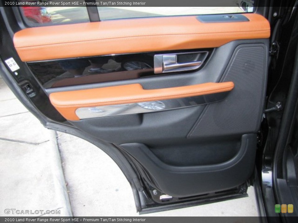 Premium Tan/Tan Stitching Interior Door Panel for the 2010 Land Rover Range Rover Sport HSE #75824353