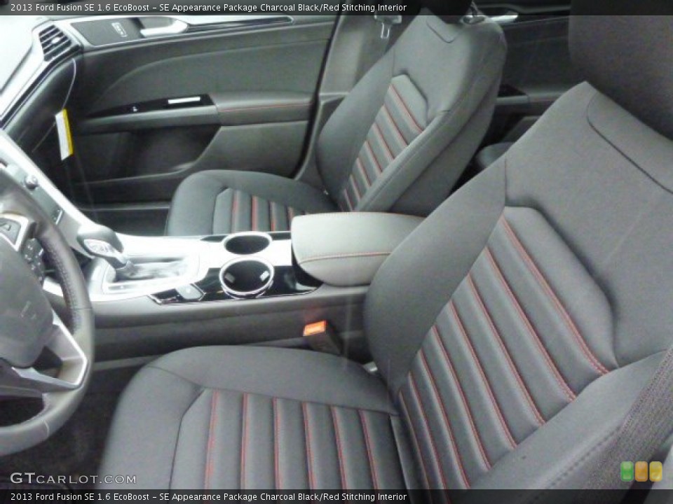 SE Appearance Package Charcoal Black/Red Stitching Interior Front Seat for the 2013 Ford Fusion SE 1.6 EcoBoost #75824599