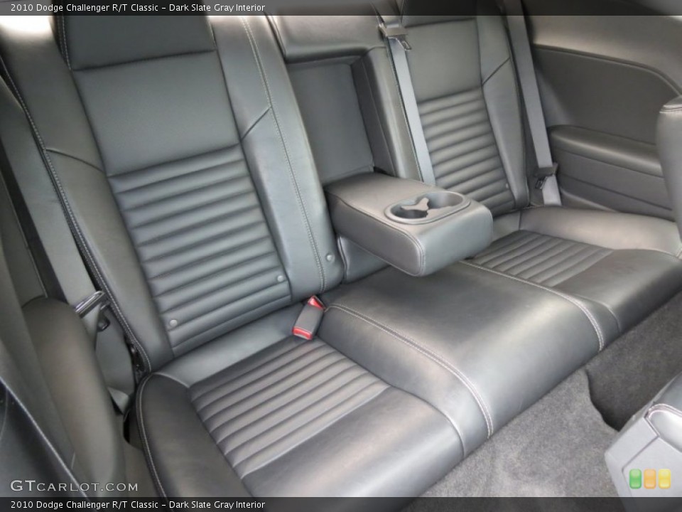 Dark Slate Gray Interior Rear Seat for the 2010 Dodge Challenger R/T Classic #75826192