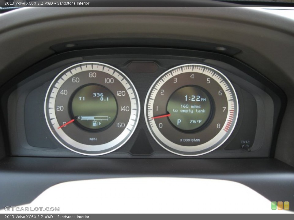 Sandstone Interior Gauges for the 2013 Volvo XC60 3.2 AWD #75827101