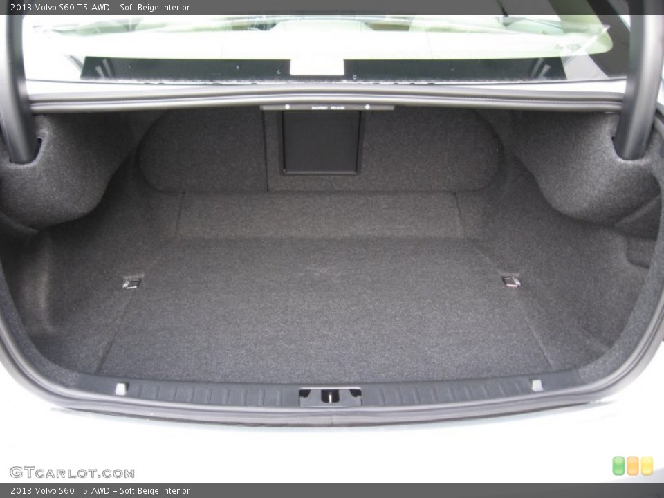 Soft Beige Interior Trunk for the 2013 Volvo S60 T5 AWD #75828706