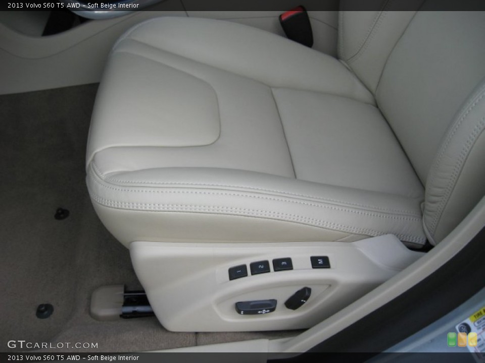 Soft Beige Interior Front Seat for the 2013 Volvo S60 T5 AWD #75828751