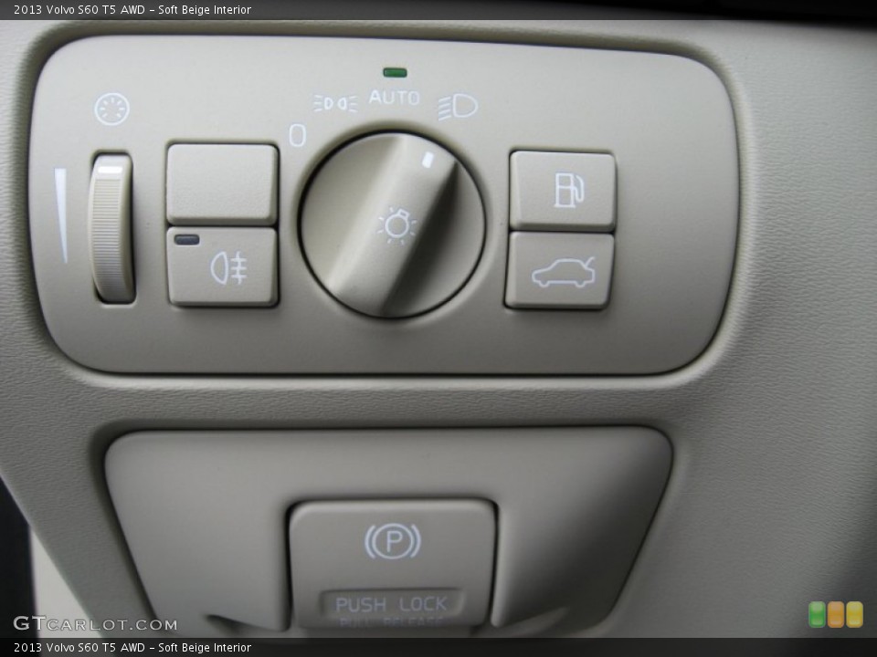 Soft Beige Interior Controls for the 2013 Volvo S60 T5 AWD #75828936