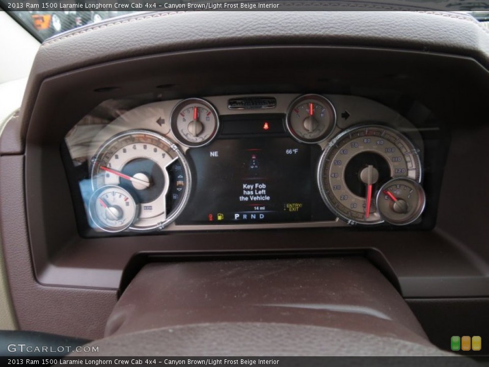 Canyon Brown/Light Frost Beige Interior Gauges for the 2013 Ram 1500 Laramie Longhorn Crew Cab 4x4 #75829039