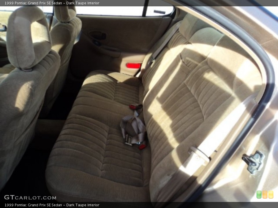 Dark Taupe Interior Rear Seat for the 1999 Pontiac Grand Prix SE Sedan #75829342