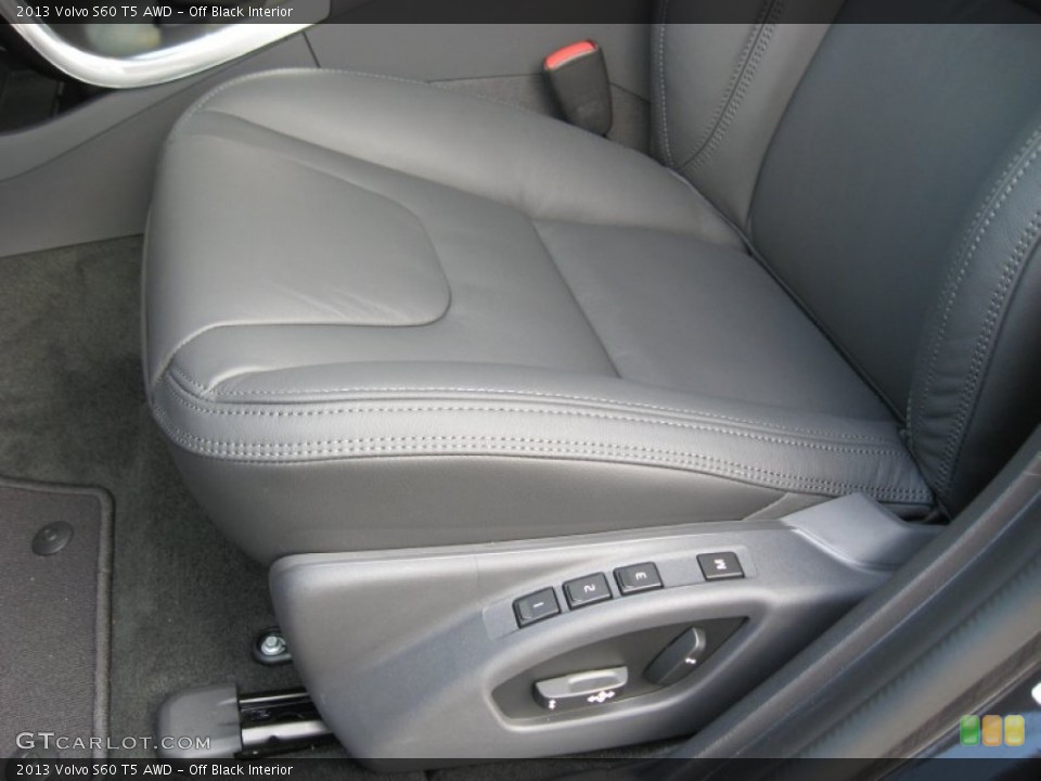 Off Black Interior Front Seat for the 2013 Volvo S60 T5 AWD #75829414