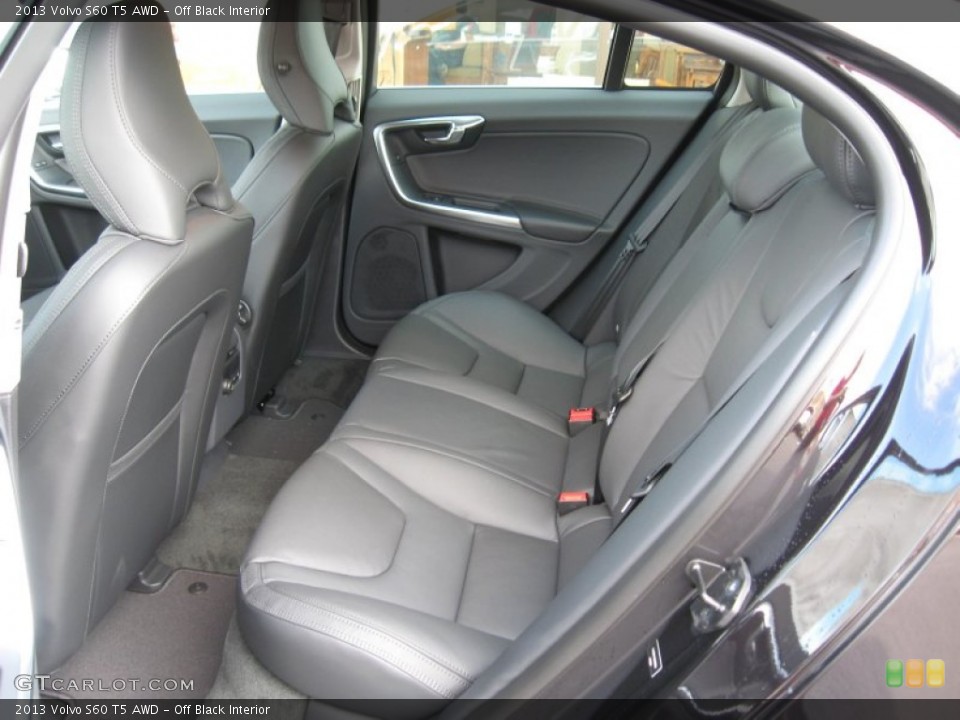Off Black Interior Rear Seat for the 2013 Volvo S60 T5 AWD #75829455