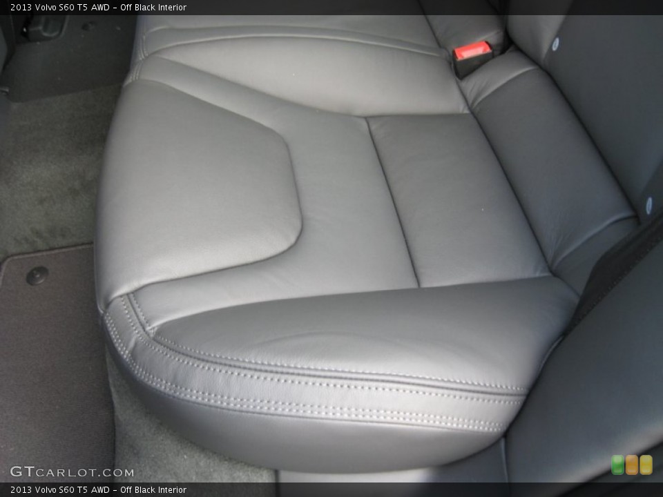 Off Black Interior Rear Seat for the 2013 Volvo S60 T5 AWD #75829474