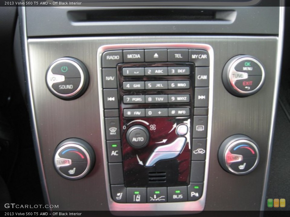 Off Black Interior Controls for the 2013 Volvo S60 T5 AWD #75829657