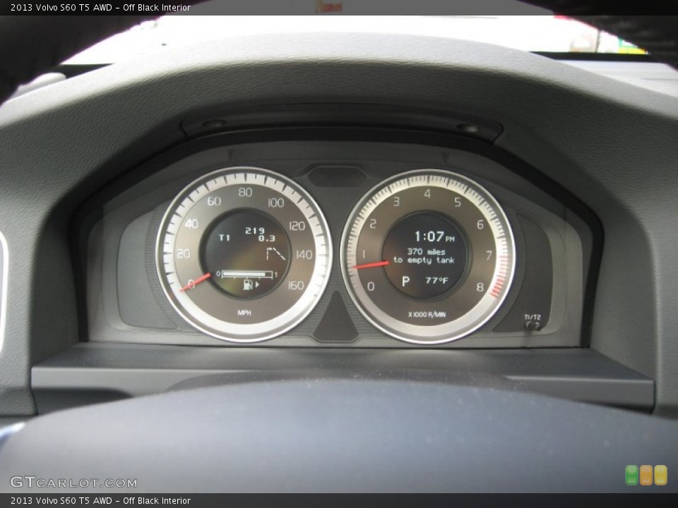 Off Black Interior Gauges for the 2013 Volvo S60 T5 AWD #75829714
