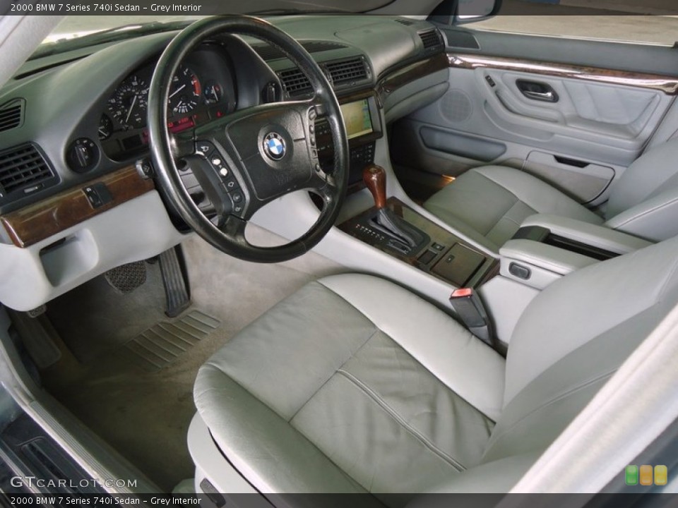 Grey Interior Prime Interior for the 2000 BMW 7 Series 740i Sedan #75829884