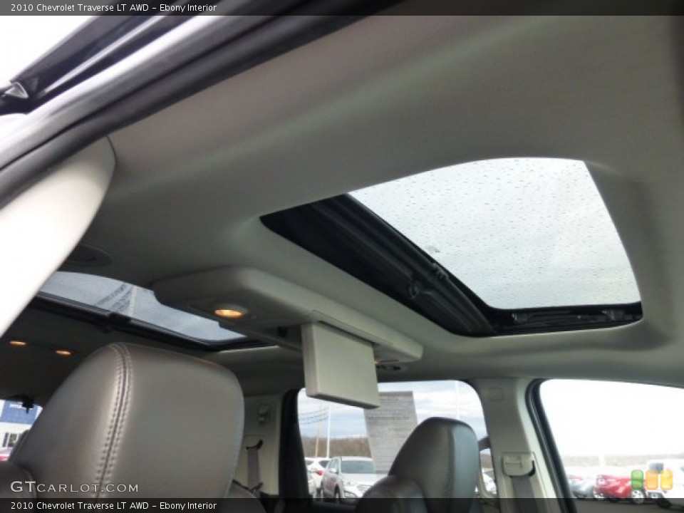 Ebony Interior Sunroof for the 2010 Chevrolet Traverse LT AWD #75830377