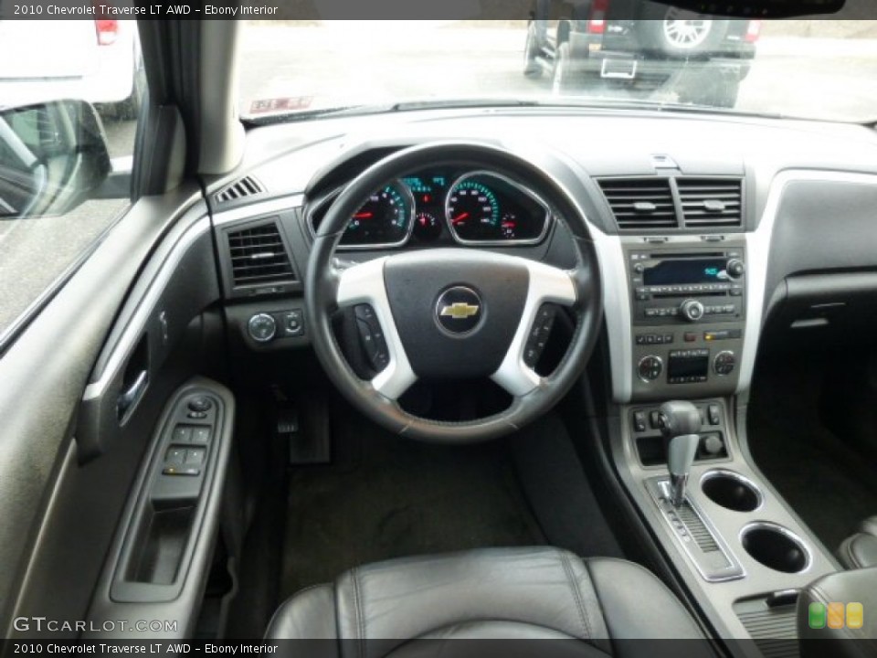 Ebony Interior Dashboard for the 2010 Chevrolet Traverse LT AWD #75830440