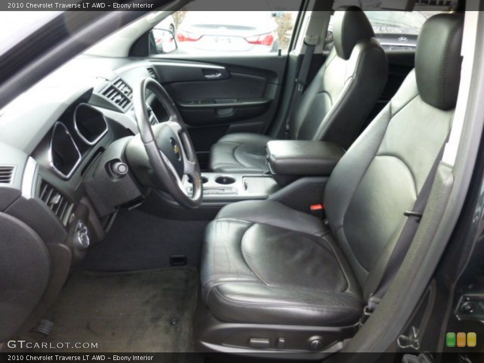 Ebony Interior Front Seat for the 2010 Chevrolet Traverse LT AWD #75830450