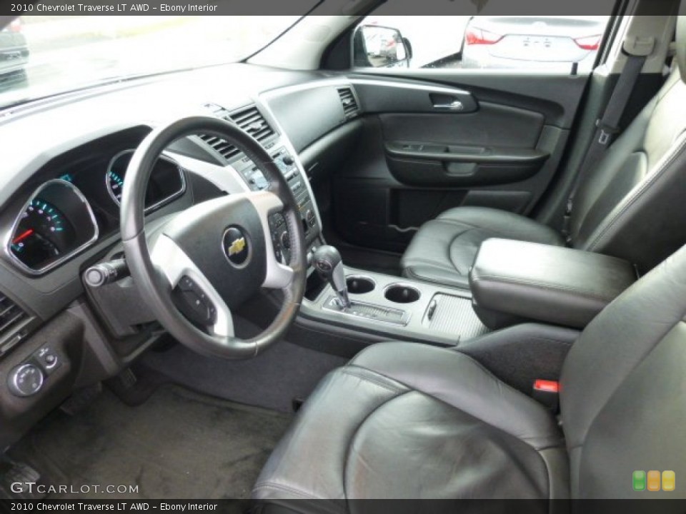 Ebony Interior Prime Interior for the 2010 Chevrolet Traverse LT AWD #75830464