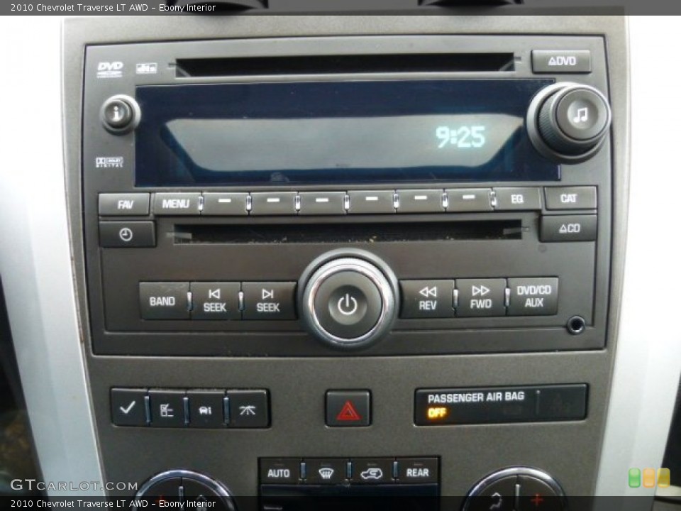 Ebony Interior Audio System for the 2010 Chevrolet Traverse LT AWD #75830506