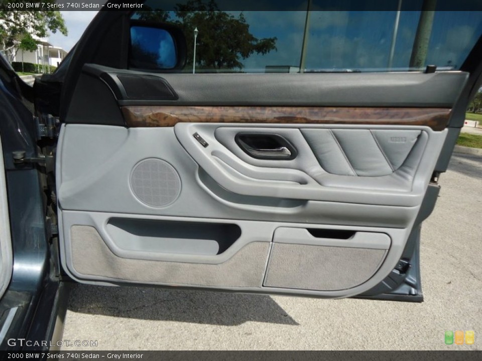 Grey Interior Door Panel for the 2000 BMW 7 Series 740i Sedan #75830605