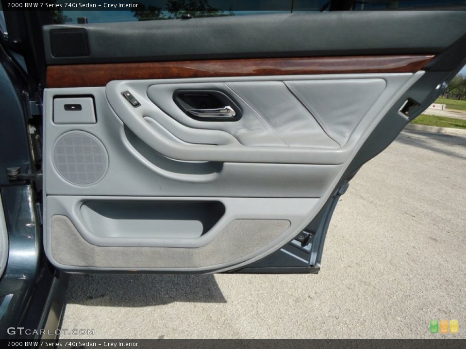 Grey Interior Door Panel for the 2000 BMW 7 Series 740i Sedan #75830692