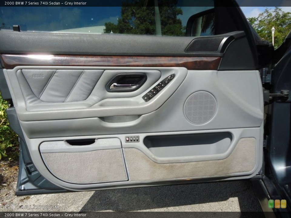 Grey Interior Door Panel for the 2000 BMW 7 Series 740i Sedan #75830758