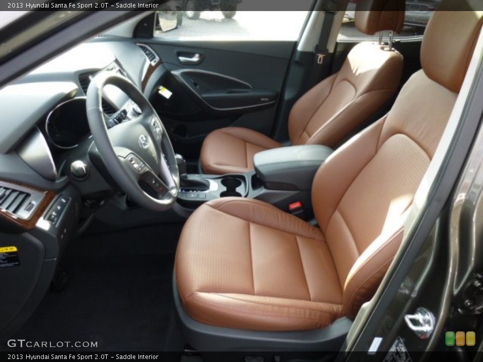 Saddle Interior Front Seat for the 2013 Hyundai Santa Fe Sport 2.0T #75831106