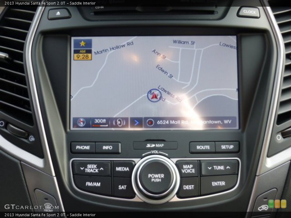 Saddle Interior Navigation for the 2013 Hyundai Santa Fe Sport 2.0T #75831131