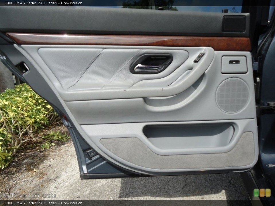 Grey Interior Door Panel for the 2000 BMW 7 Series 740i Sedan #75831162