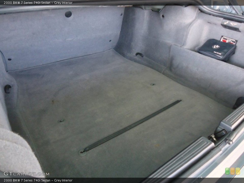 Grey Interior Trunk for the 2000 BMW 7 Series 740i Sedan #75831208