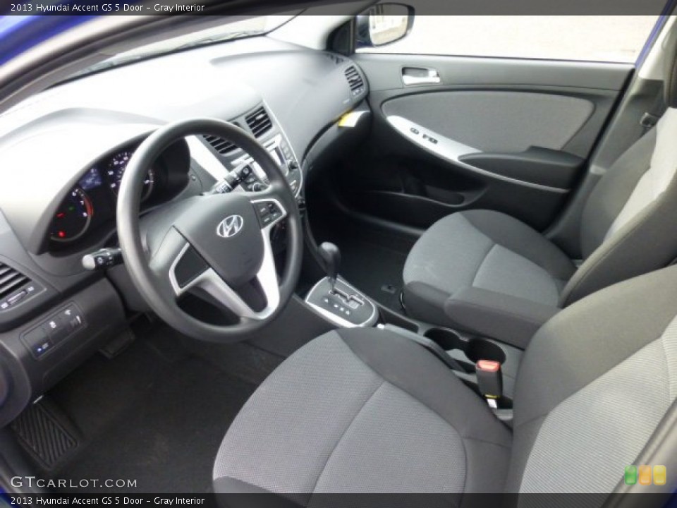 Gray Interior Prime Interior for the 2013 Hyundai Accent GS 5 Door #75831766