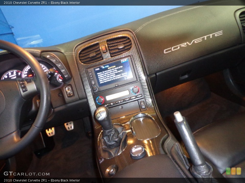Ebony Black Interior Controls for the 2010 Chevrolet Corvette ZR1 #75832060