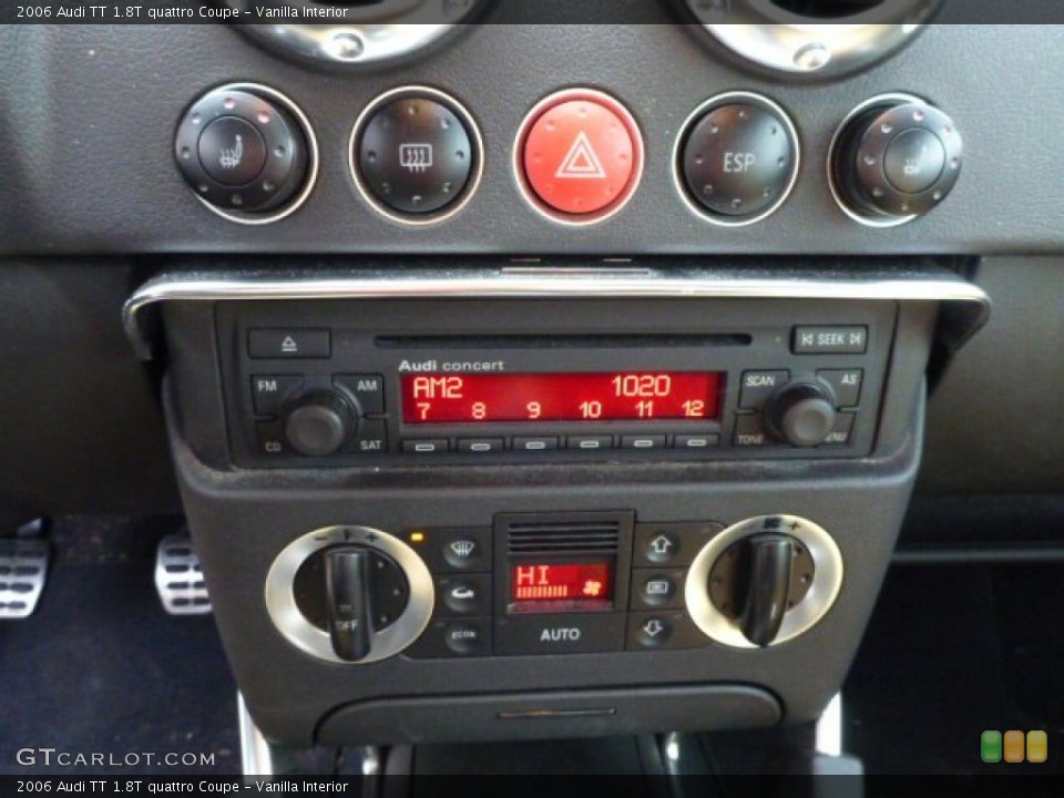 Vanilla Interior Controls for the 2006 Audi TT 1.8T quattro Coupe #75833299