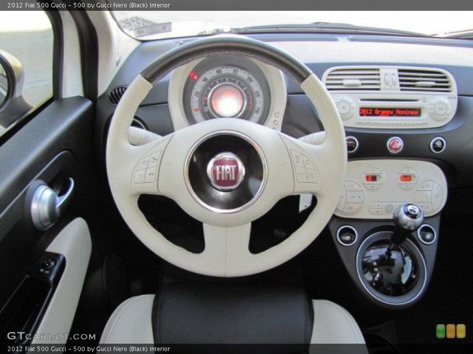 500 by Gucci Nero (Black) Interior Steering Wheel for the 2012 Fiat 500 Gucci #75833539