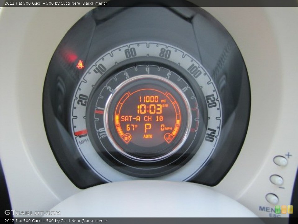 500 by Gucci Nero (Black) Interior Gauges for the 2012 Fiat 500 Gucci #75833634