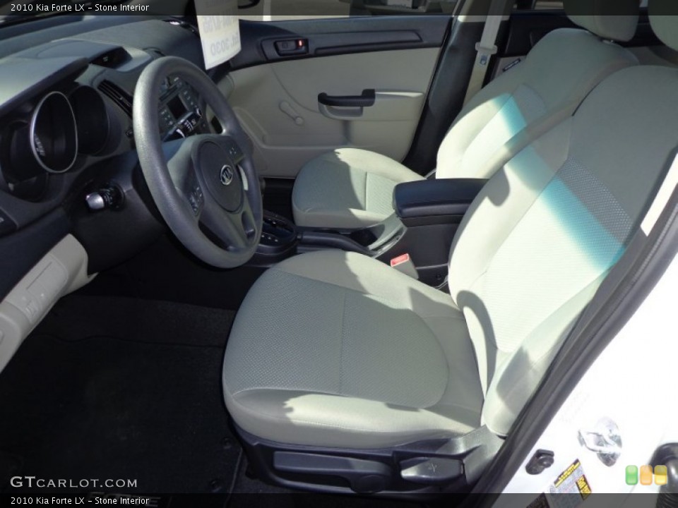 Stone Interior Front Seat for the 2010 Kia Forte LX #75835491