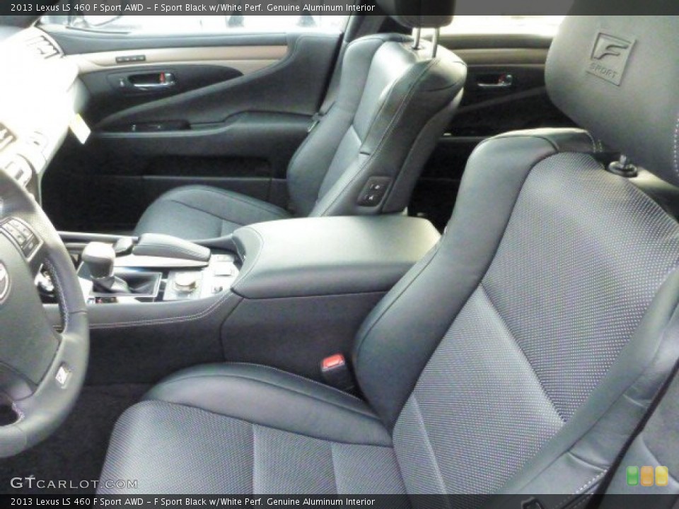 F Sport Black w/White Perf. Genuine Aluminum Interior Photo for the 2013 Lexus LS 460 F Sport AWD #75837643