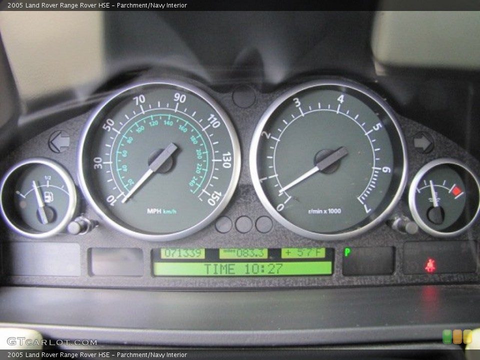 Parchment/Navy Interior Gauges for the 2005 Land Rover Range Rover HSE #75837911