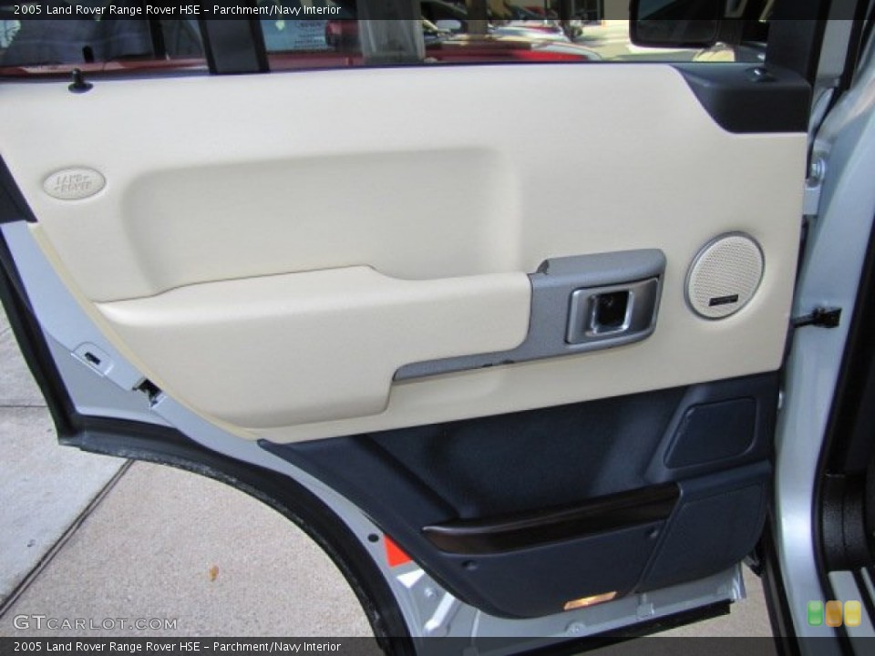 Parchment/Navy Interior Door Panel for the 2005 Land Rover Range Rover HSE #75838357