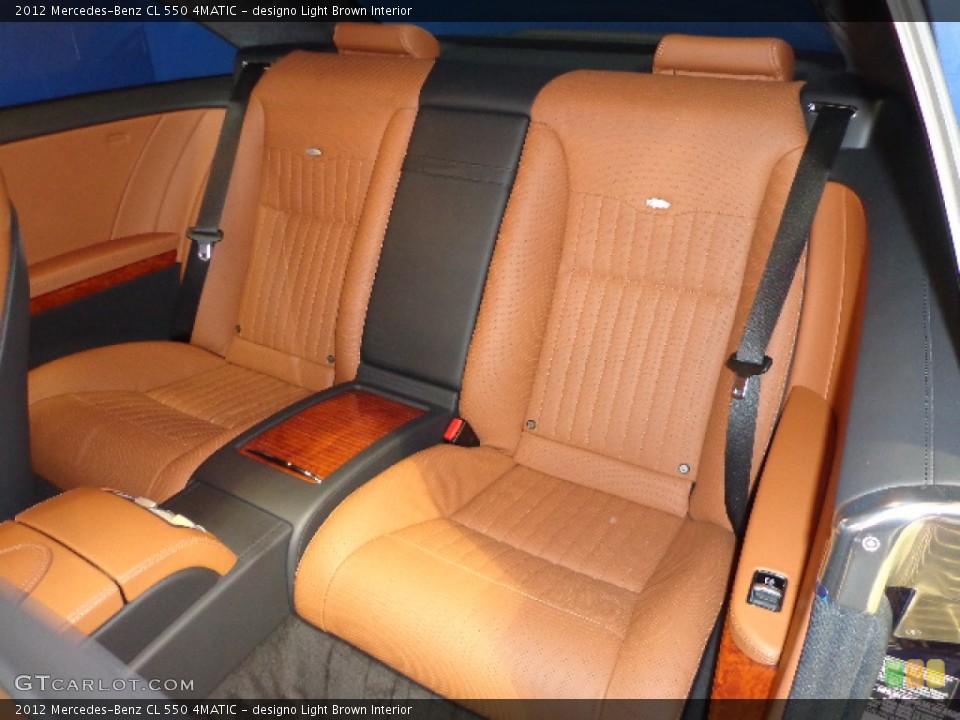 designo Light Brown Interior Rear Seat for the 2012 Mercedes-Benz CL 550 4MATIC #75840598