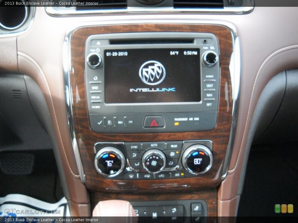 Cocoa Leather Interior Controls for the 2013 Buick Enclave Leather #75840836