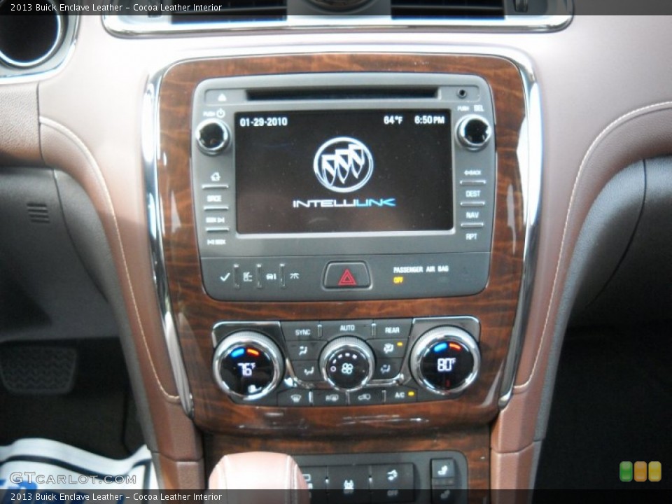 Cocoa Leather Interior Controls for the 2013 Buick Enclave Leather #75840836