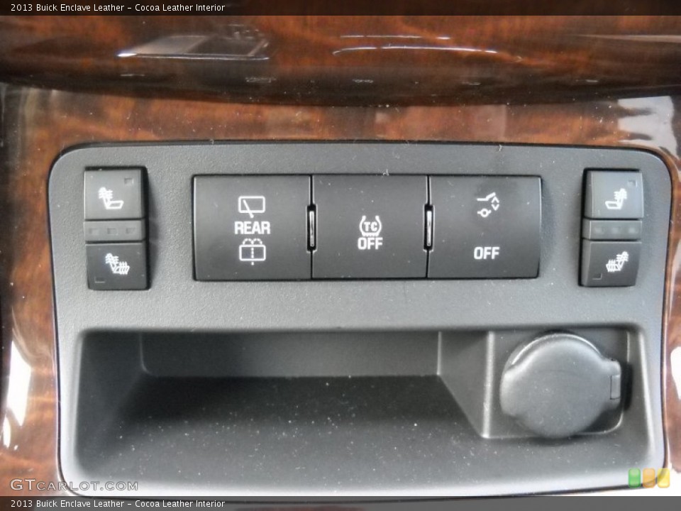 Cocoa Leather Interior Controls for the 2013 Buick Enclave Leather #75840902