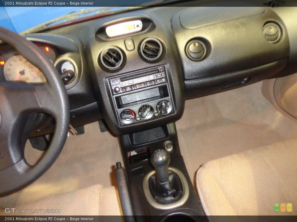 Beige Interior Dashboard for the 2001 Mitsubishi Eclipse RS Coupe #75841417