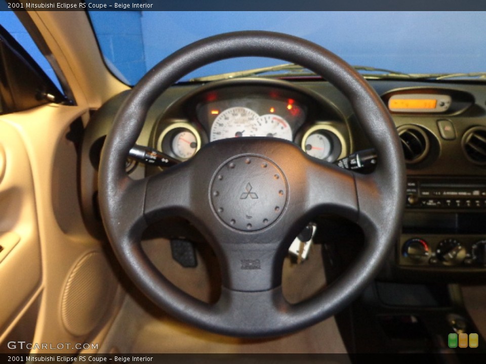 Beige Interior Steering Wheel for the 2001 Mitsubishi Eclipse RS Coupe #75841465