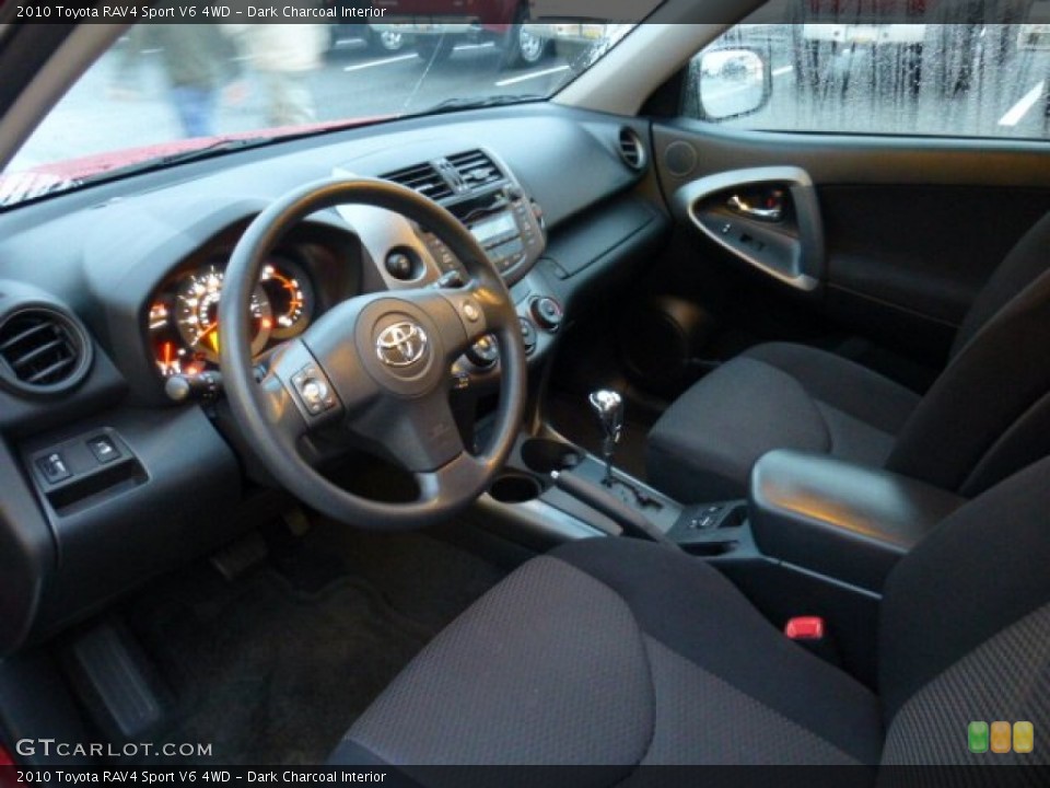 Dark Charcoal Interior Prime Interior for the 2010 Toyota RAV4 Sport V6 4WD #75842536