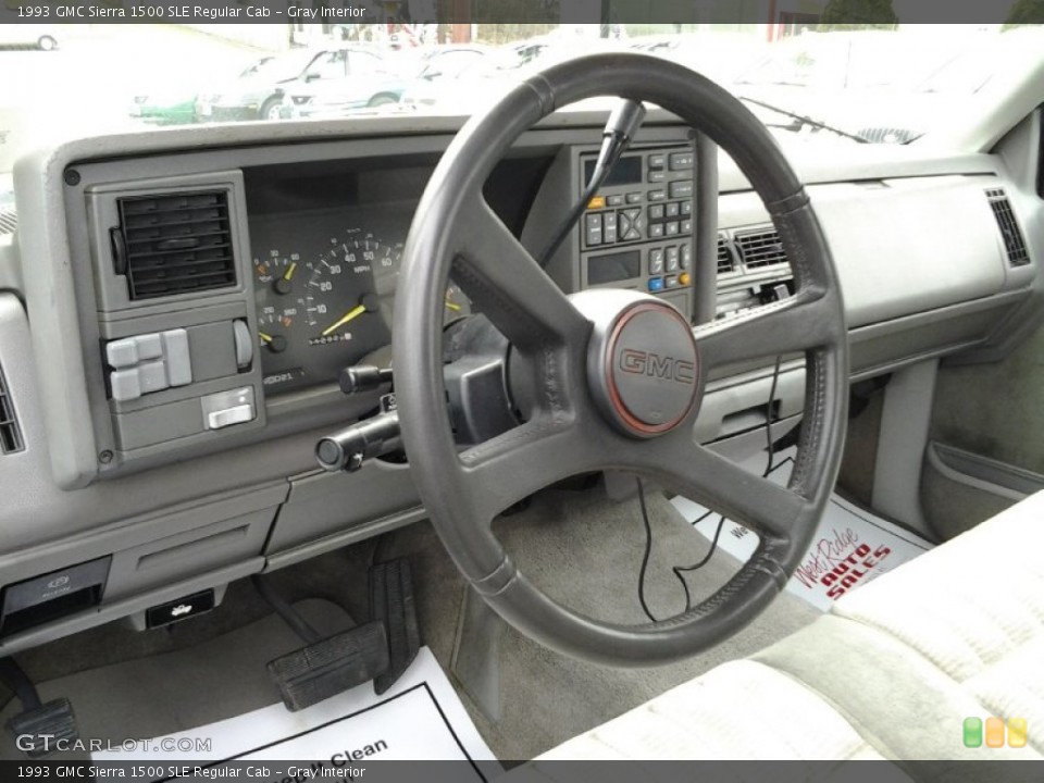 Gray Interior Steering Wheel for the 1993 GMC Sierra 1500 SLE Regular Cab #75842924