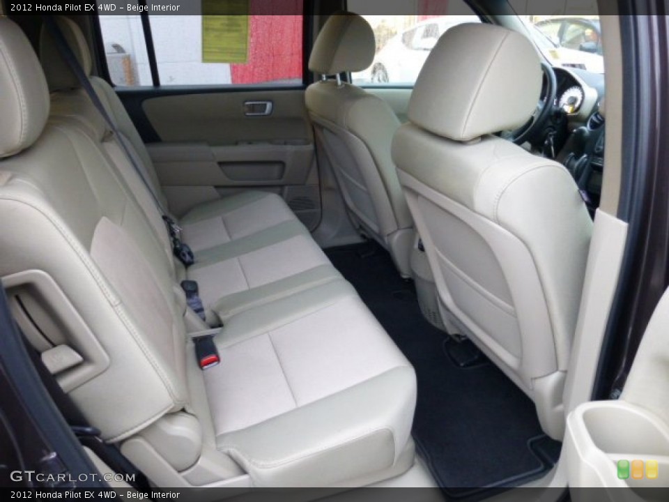 Beige Interior Rear Seat for the 2012 Honda Pilot EX 4WD #75843934