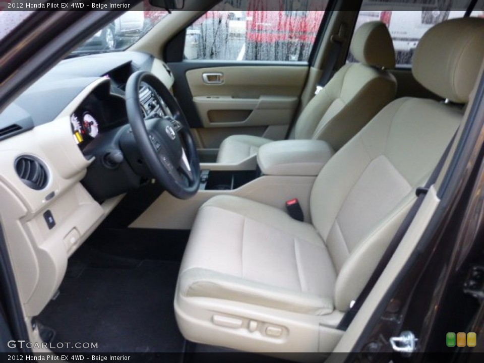 Beige Interior Front Seat for the 2012 Honda Pilot EX 4WD #75843976