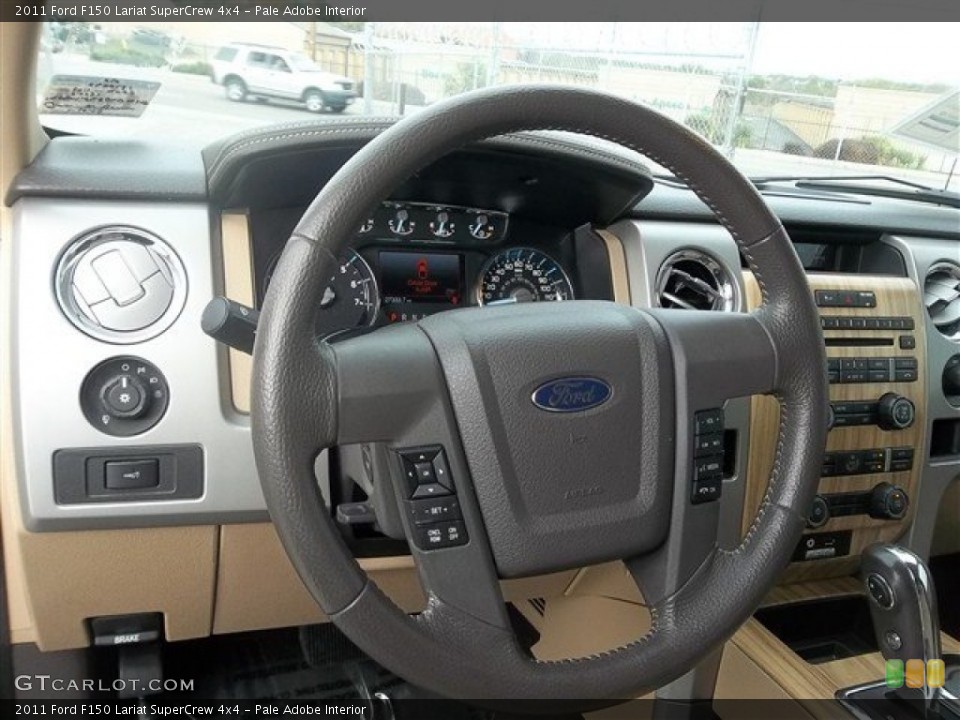 Pale Adobe Interior Steering Wheel for the 2011 Ford F150 Lariat SuperCrew 4x4 #75844003