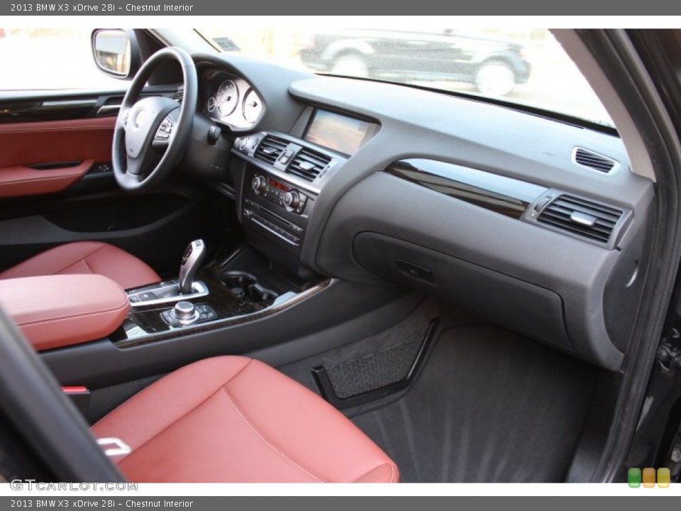Chestnut Interior Dashboard for the 2013 BMW X3 xDrive 28i #75844270